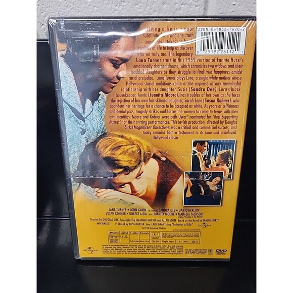Imitation of Life (DVD, 1959) Widescreen Lana Turner Sealed - Picture 2 of 4